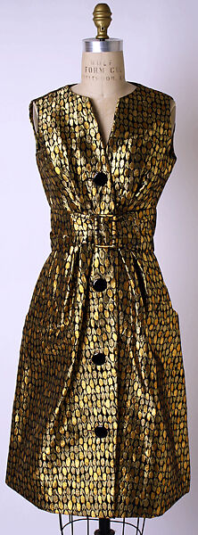 Cocktail ensemble, House of Dior (French, founded 1946), silk, metallic thread, French