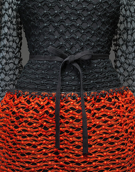 Cocktail dress, House of Dior (French, founded 1946), cotton, silk, leather, French