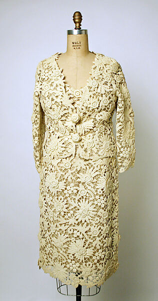 Cocktail ensemble, House of Dior (French, founded 1946), cotton, silk, French 