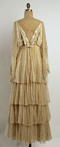Wedding dress, Lucile Ltd., New York (American, 1910–1932), silk, cotton, plastic, metal, American