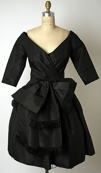 Cocktail dress, House of Dior (French, founded 1946), silk, cotton, French 