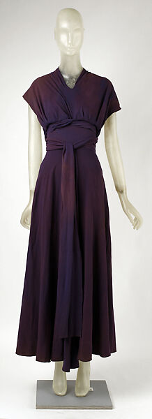 Evening dress, House of Vionnet (French, active 1912–14; 1918–39), silk, French 