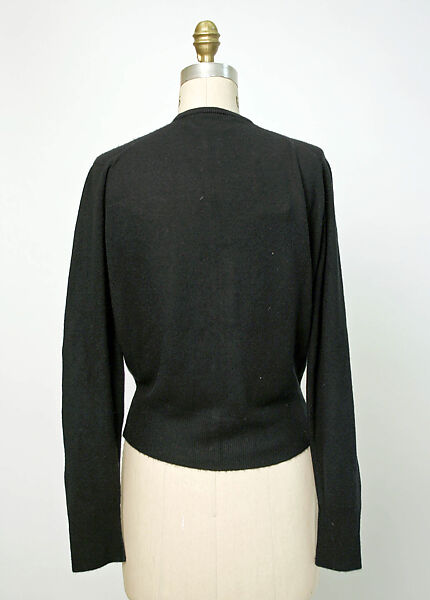 Sweater, Elsa Schiaparelli (Italian, 1890–1973), wool, silk, French