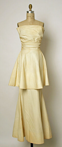 Evening dress, Pauline Trigère (American, born France, Paris 1908–2002 New York), cotton, French 