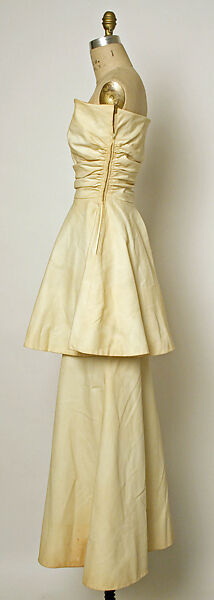 Evening dress, Pauline Trigère (American, born France, Paris 1908–2002 New York), cotton, French