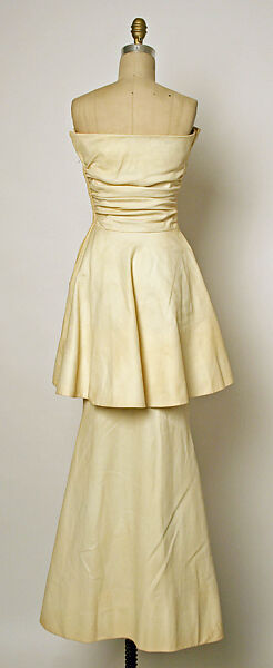 Evening dress, Pauline Trigère (American, born France, Paris 1908–2002 New York), cotton, French