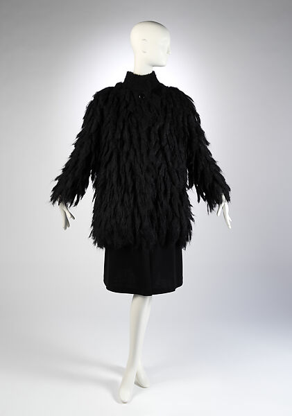 balenciaga fur coat