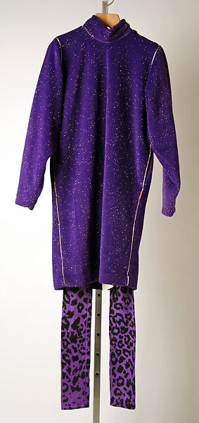 Ensemble, Fiorucci (Italian, founded 1962), cotton, synthetic fiber, metallic thread, Italian 