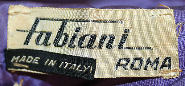 Cape, Alberto Fabiani (Italian, born ca. 1910), silk, Italian