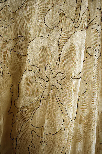 Cocktail dress, House of Vionnet (French, active 1912–14; 1918–39), silk, metallic thread, net, French