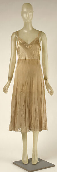 Cocktail dress, House of Vionnet (French, active 1912–14; 1918–39), silk, metallic thread, net, French