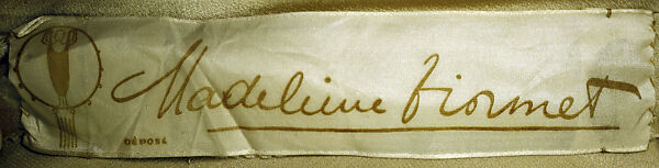 Cocktail dress, House of Vionnet (French, active 1912–14; 1918–39), silk, metallic thread, net, French