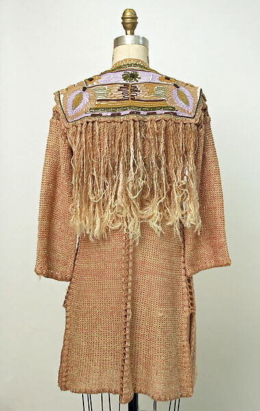 Pullover sweater, Claire Péarone (American), jute, cotton, rayon, Italian