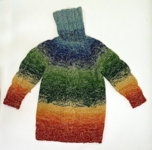 Sweater, Kansai Yamamoto (Japanese, Yokohama 1944–2020 Tokyo), wool, nylon, Japanese 