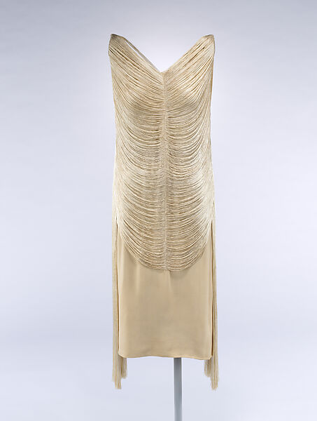Evening dress, Madeleine Vionnet (French, Chilleurs-aux-Bois 1876–1975 Paris), silk, American or European 