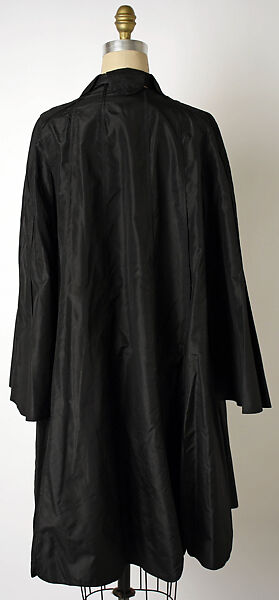Evening coat, Maisons Agnès-Drecoll (French, 1931–1963), silk, French