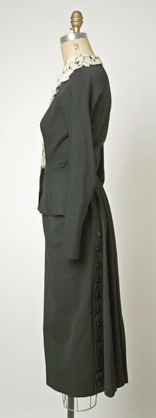 Dress, Jacques Fath (French, 1912–1954), wool, French