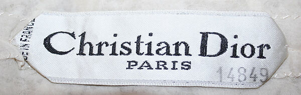 Dinner dress, House of Dior (French, founded 1946), cotton, silk, French