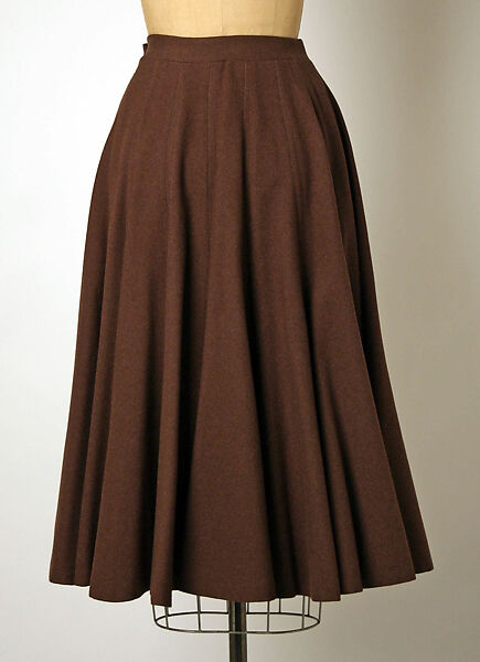 Skirt, House of Dior (French, founded 1946), wool, French