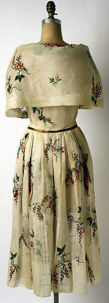 "Robinson", House of Dior (French, founded 1946), cotton, silk, glass, French
