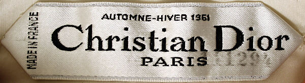 Evening dress, House of Dior (French, founded 1946), silk, crystal beading, metallic thread, French