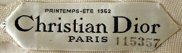 "Teheran", House of Dior (French, founded 1946), silk, glass beads, French