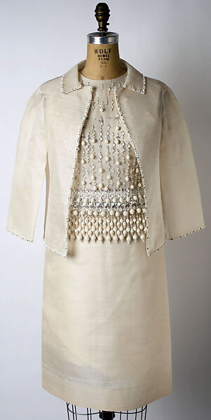 "Teheran", House of Dior (French, founded 1946), silk, glass beads, French 