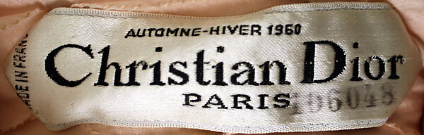 "Eglantine", House of Dior (French, founded 1946), silk, nylon, metallic thread, glass beads, French