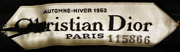 "Onyx", House of Dior (French, founded 1946), silk, jet, French