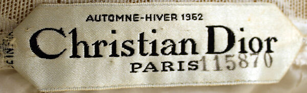 "Soiree a Venise", House of Dior (French, founded 1946), silk, glass beads, fur, French