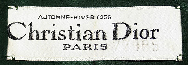 "Solfatare", House of Dior (French, founded 1946), wool, French