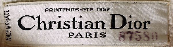 Dinner dress, House of Dior (French, founded 1946), cotton, nylon, French