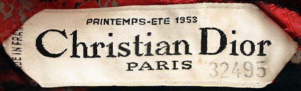 Afternoon dress, House of Dior (French, founded 1946), silk, French