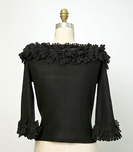 Evening sweater, House of Dior (French, founded 1946), linen, French