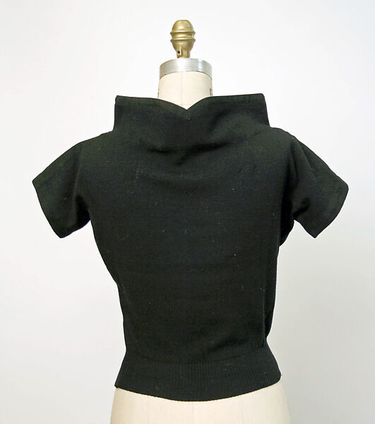 Pullover sweater, Elsa Schiaparelli (Italian, 1890–1973), wool, silk, French