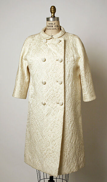 Evening coat, House of Balenciaga (French, founded 1937), silk, French 