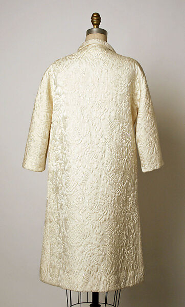 Evening coat, House of Balenciaga (French, founded 1937), silk, French