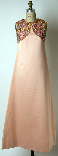 Evening ensemble, House of Dior (French, founded 1946), silk, sequins, beads, French