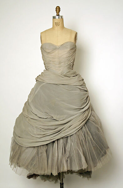 Evening dress, Charles James (American, born Great Britain, 1906–1978), silk, American 