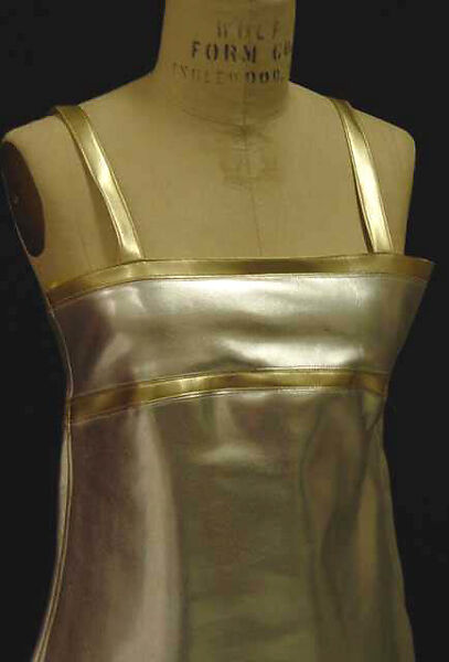 Evening dress, Paraphernalia (American, 1965–late 1970s), cotton, plastic (cellulose nitrate), American