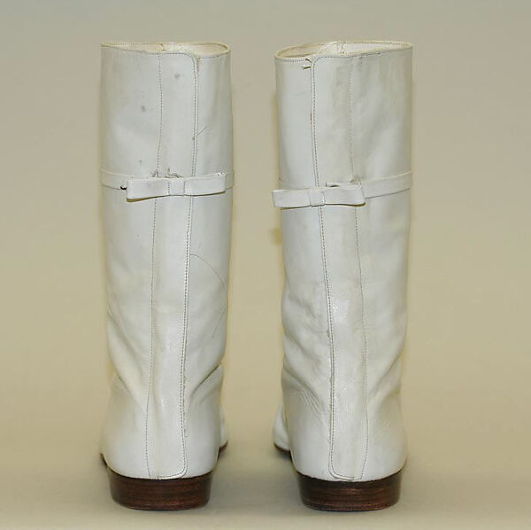 Boots, André Courrèges (French, Pau 1923–2016 Neuilly-sur-Seine), leather, French