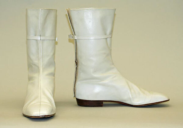 Boots, André Courrèges (French, Pau 1923–2016 Neuilly-sur-Seine), leather, French 