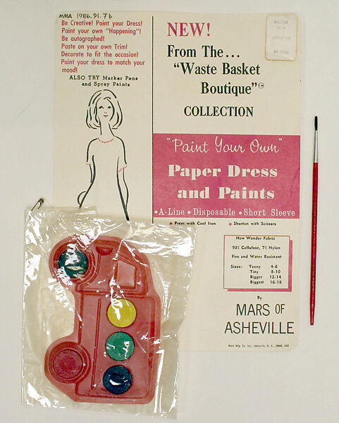 Dress, Waste Basket Boutique (American), paper cotton blend (?), American