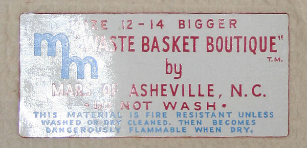 Dress, Waste Basket Boutique (American), paper cotton blend (?), American