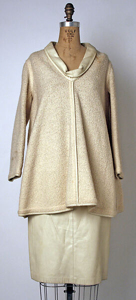 Suit, Bonnie Cashin (American, Oakland, California 1908–2000 New York), wool, leather, American 