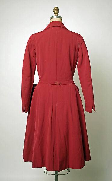 Coat, House of Dior (French, founded 1946), (a) wool
(b) silk, French