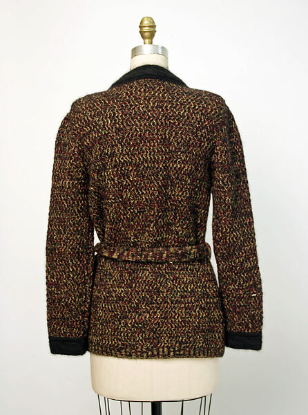 Cardigan sweater, House of Chanel (French, founded 1910), wool, angora, French