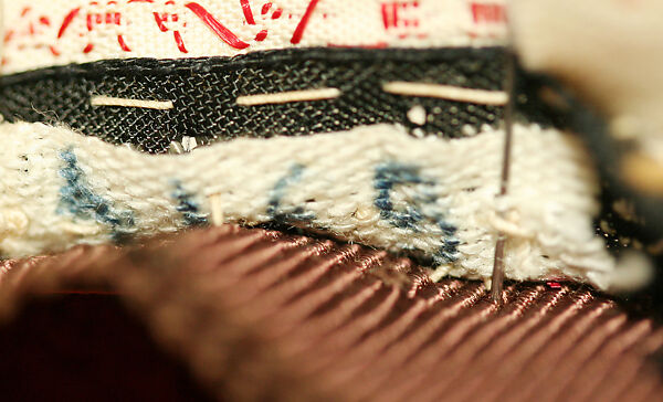 Ensemble, (a–c) House of Jacques Fath (French, founded 1937), (a, b) linen, silk, nylon
(c) linen, leather
(d) straw, French