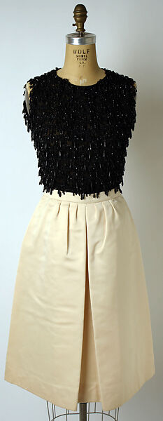 "Polchinelle", House of Dior (French, founded 1946), silk, fur, jet, leather, French