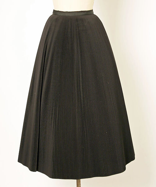 Skirt, House of Dior (French, founded 1946), cotton, synthetic fiber, French 